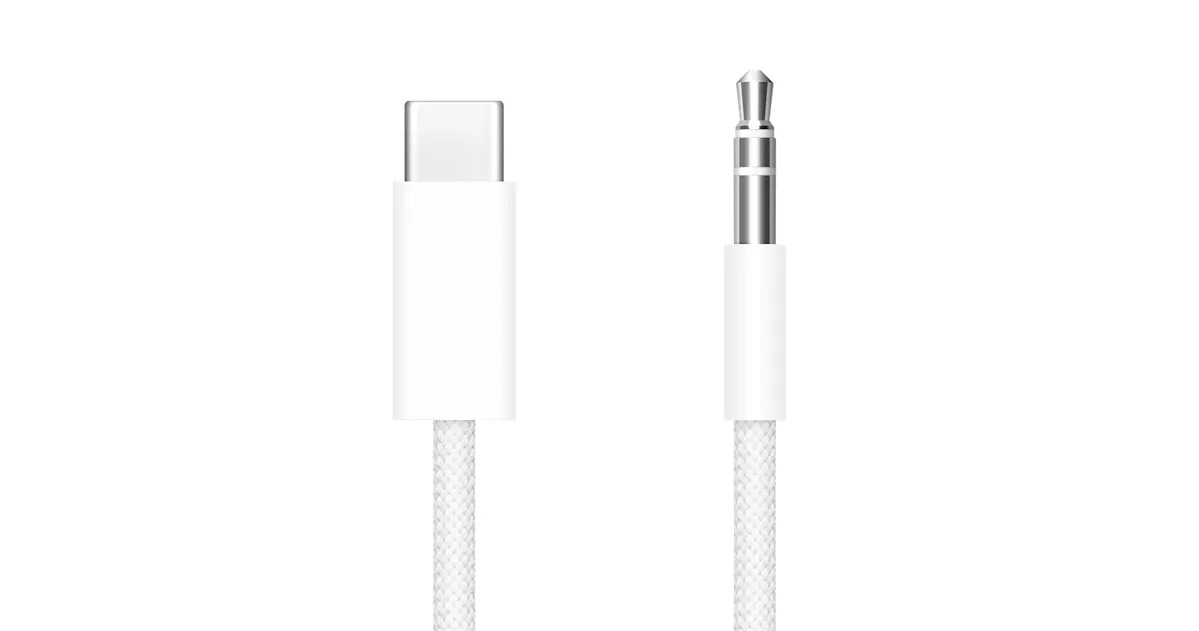 蘋果推出 USB-C 轉 3.5mm 音訊連接線，售價高達 NT$1,290