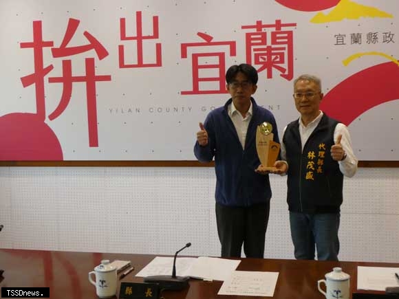 淨水永續獎頒給「宜蘭地區水資源回收中心」，成為全國唯一獲獎的非六都地方政府